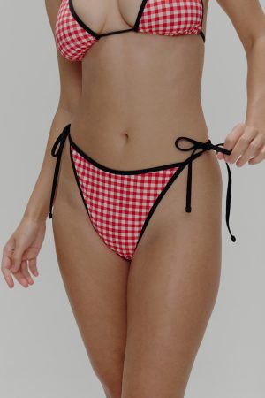 Romeo Cheeky String Bikini Bottom – Cherry Picnic