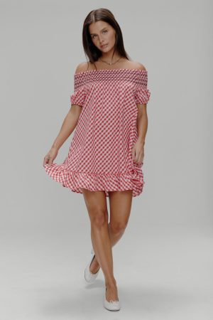 Ruby Gingham Babydoll Dress – Cherry Picnic
