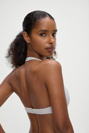 Skyler Bikini Top – Heather Grey