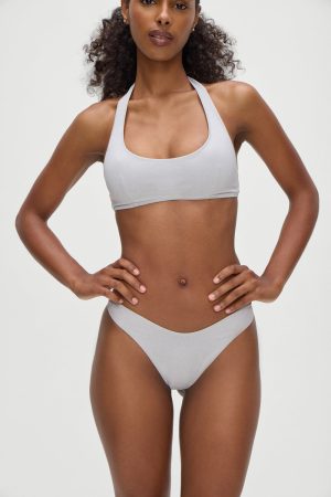 Skyler Bikini Top – Heather Grey