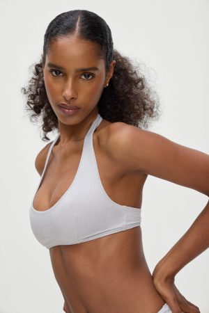Skyler Bikini Top – Heather Grey