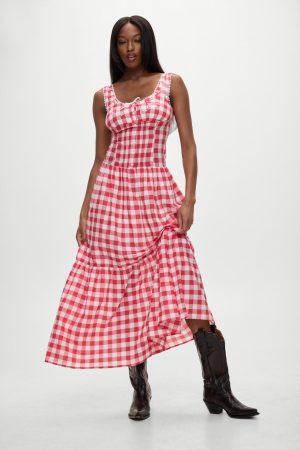 x BELLA HADID Southern Belle Midi Dress – Malibu Picnic