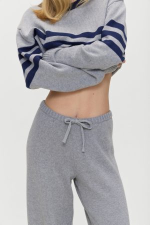 Wesley Knit Pants – Rain Cloud