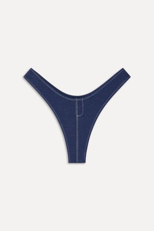 x BELLA HADID Full Moon Bikini Bottom – Summer Denim
