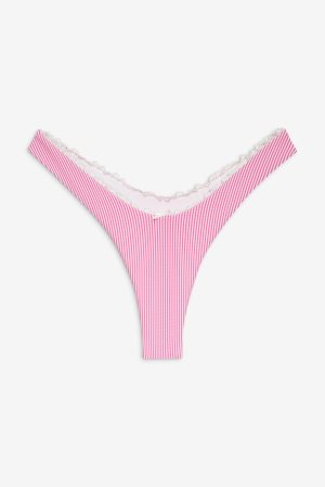 Full Moon Micro Bikini Bottom – Pink Stripe