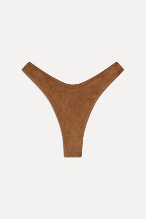 x BELLA HADID Full Moon Suede Bikini Bottom – Sunkissed Suede