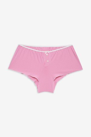 Indio Striped Booty Shorts – Pink Stripe