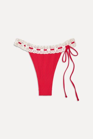 Lacey Micro Bikini Bottom – Spice Dot
