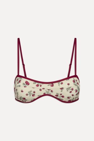 Lane Bandeau Bikini Top – Strawberry Field