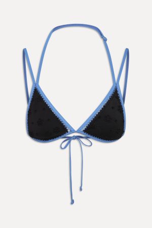 Luna Eyelet Bikini Top – Eclipse