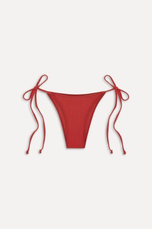 Mackenzie Cheeky String Bikini Bottom – Cherry