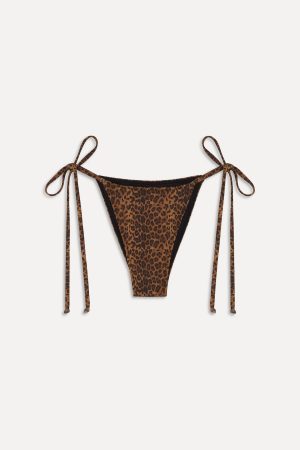 x BELLA HADID Mackenzie String Bikini Bottom – Lucky Leopard