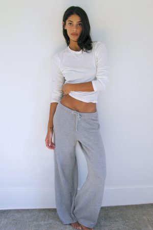 Wesley Knit Pants – Rain Cloud