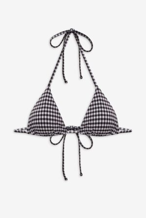 Nick Skimpy Triangle Bikini Top – Blackberry Gingham