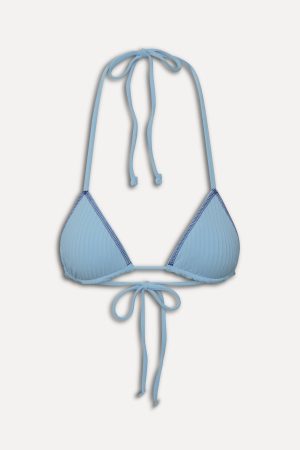 Nick Skimpy Triangle Bikini Top – Blue Vanilla