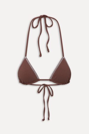 Nick Skimpy Triangle Bikini Top – Brown Sugar