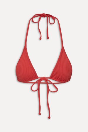 Paradise Halter Bikini Top – Cherry