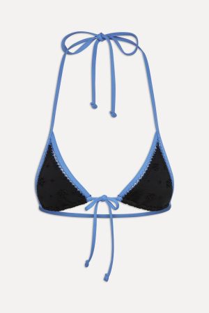 Paradise Eyelet Halter Bikini Top – Eclipse