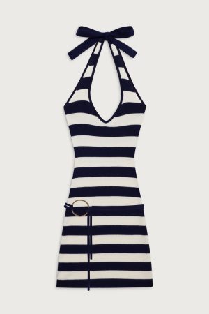 Dolly Knit Mini Dress – Sea Stripe