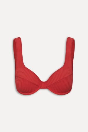 Romeo Underwire Bikini Top – Cherry
