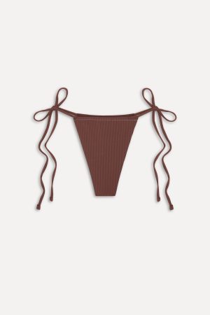 Tia Skimpy String Bikini Bottom – Brown Sugar