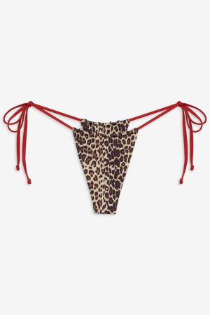 Tia Skimpy String Bikini Bottom – Cheetah